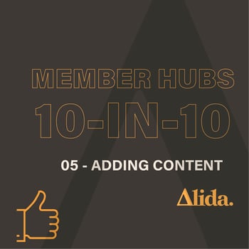 Member Hubs: Adding Content