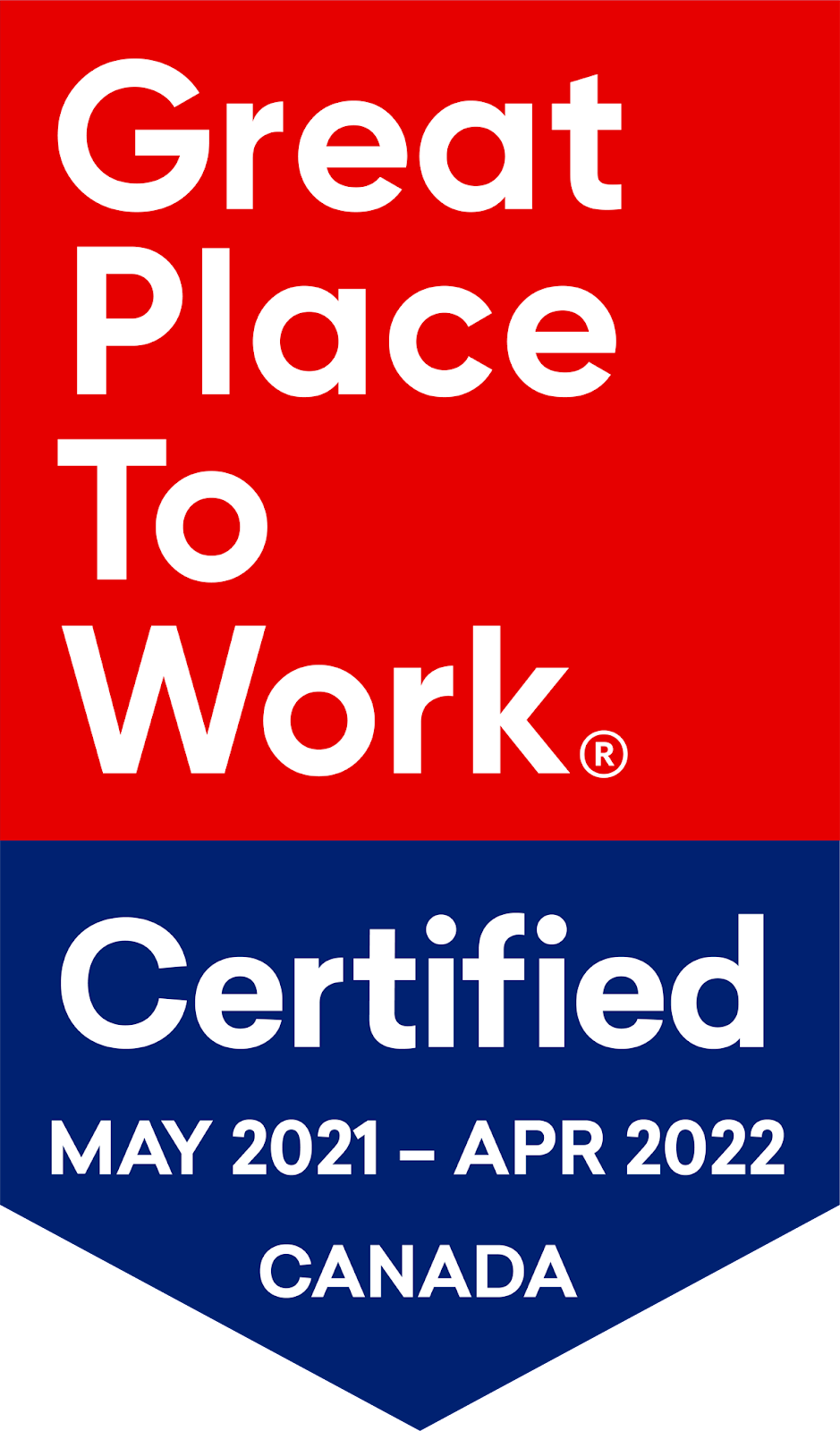 Great place to work certified 21-22